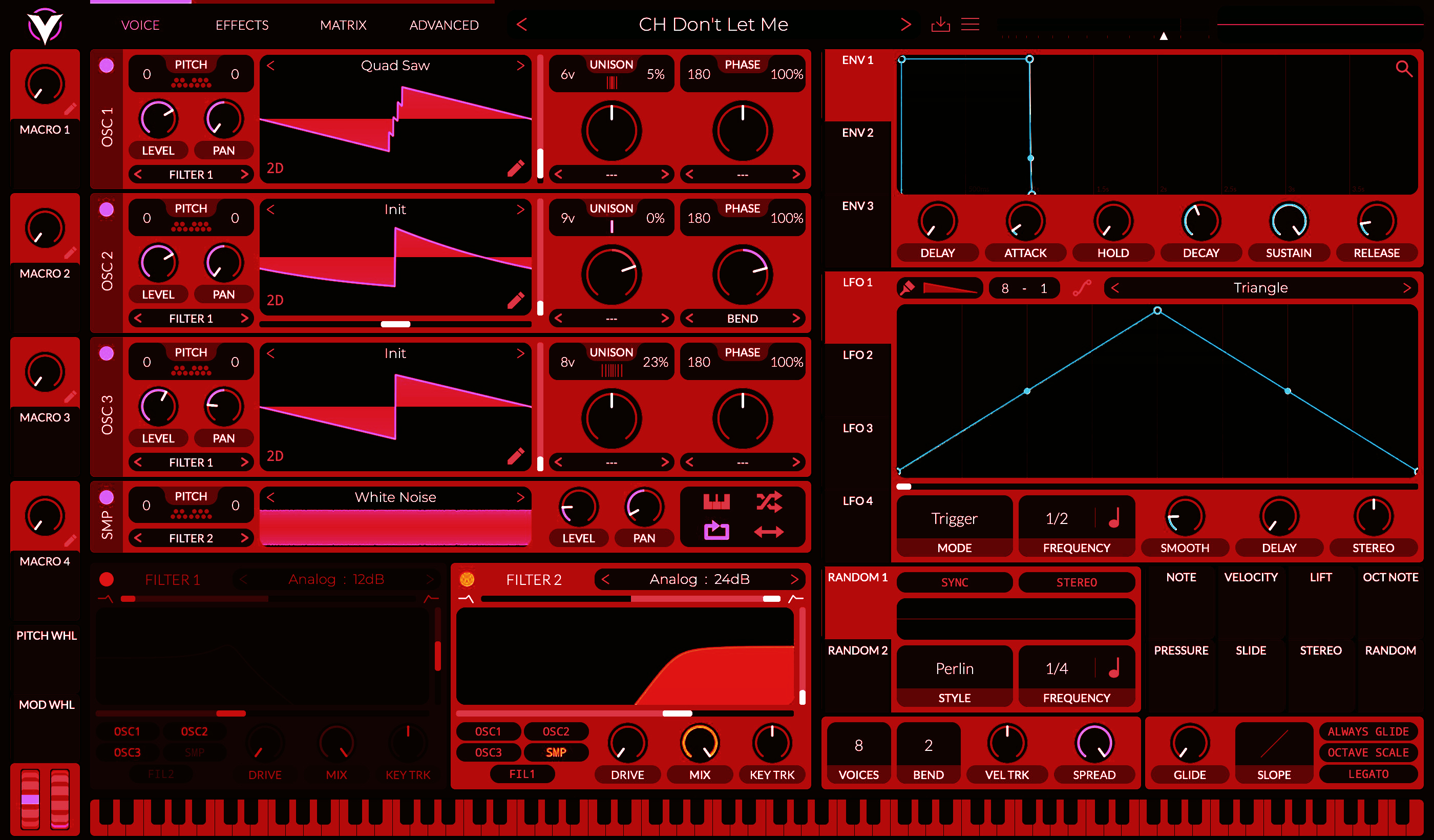 Vital synthesizer, CH Don't Let Me preset
